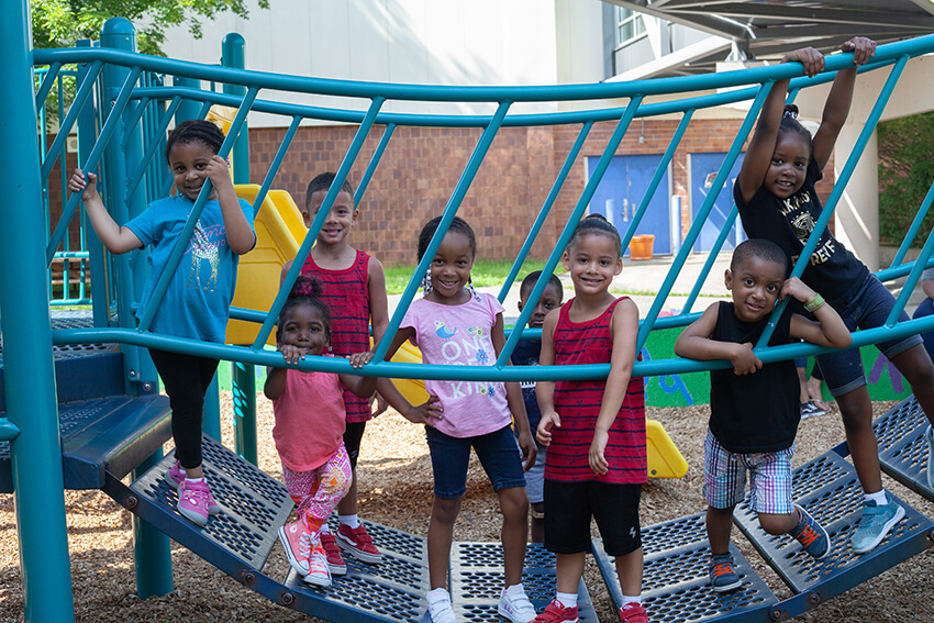 Kids on playground